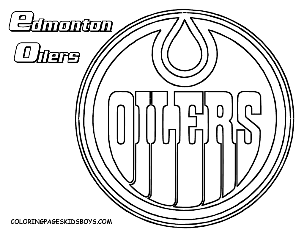 Nhl logo colorg page for kids