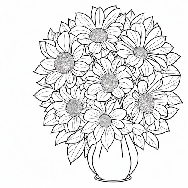 Page flower coloring pages pdf images