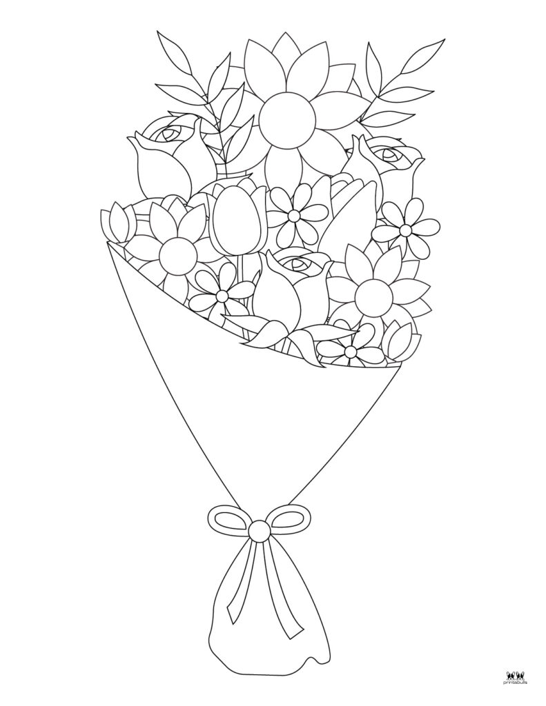 Flower coloring pages
