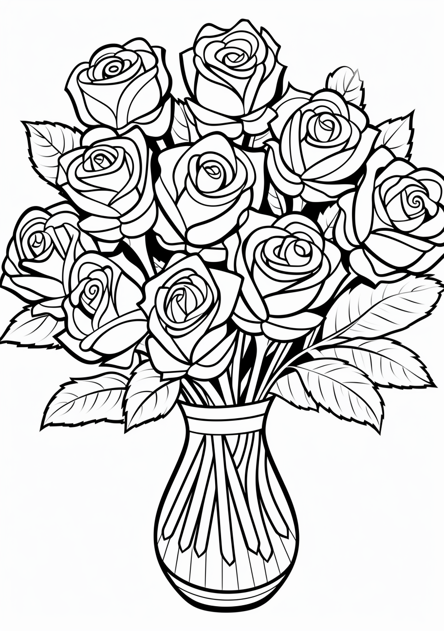 Garden flowers coloring s