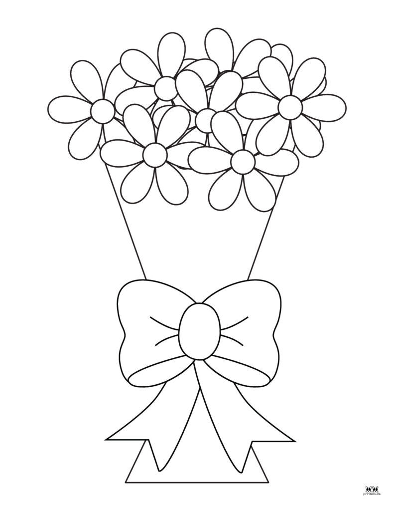 Flower coloring pages