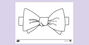 Hair bow coloring page teacher