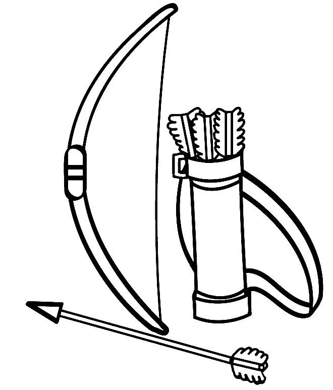 Archery coloring pages printable for free download