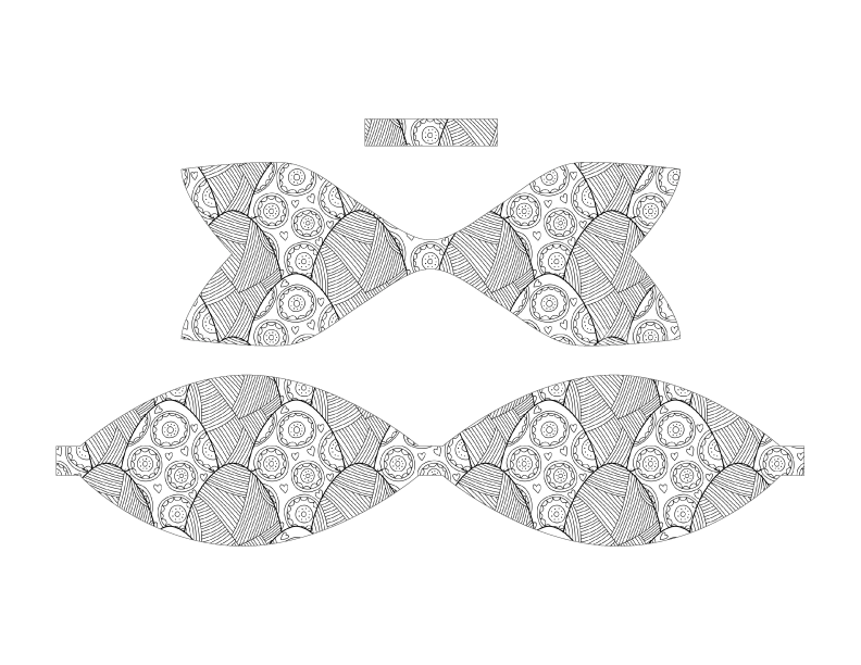 Super cute easter bows printable template the bold abode