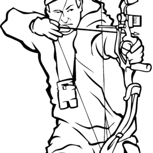 Archery coloring pages printable for free download