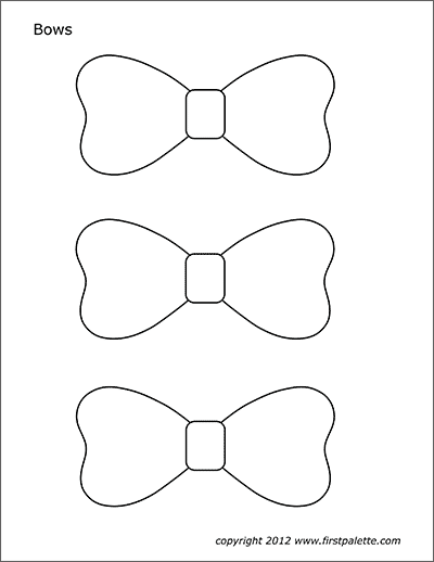 Bows free printable templates coloring pages firstpalette template printable templates printable free bow template