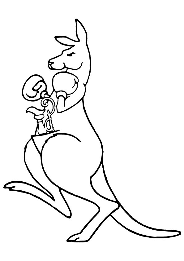 Boxing coloring pages