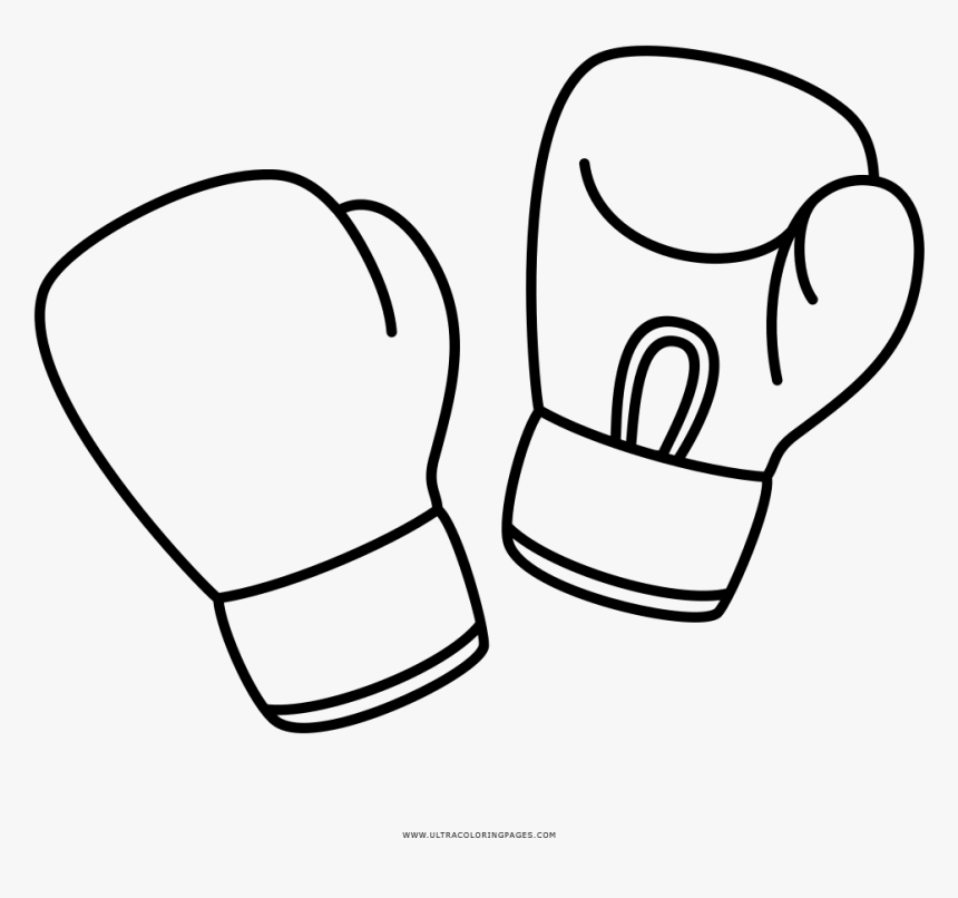 Boxing gloves coloring page