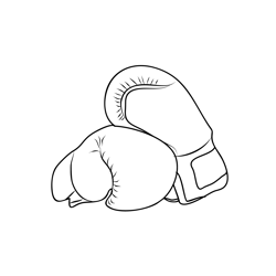 Boxing coloring page for kids