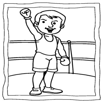 Boxing coloring book boxing gloves coloring pages by abdell hida