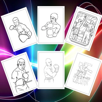 Ignite creativity with printable boxing coloring pages collection for kids