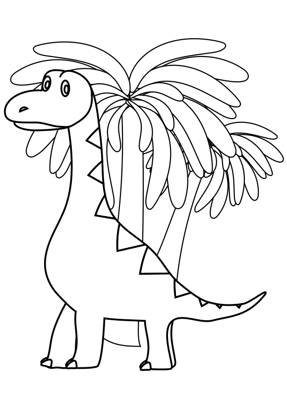 Brachiosaurus drawing for coloring page free printable nurieworld