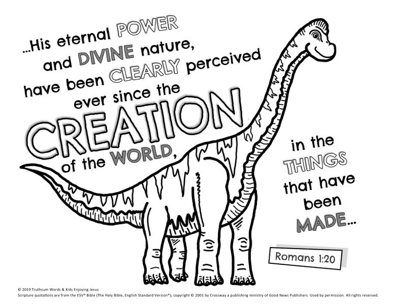 Brachiosaurus coloring page â kids enjoying jesus