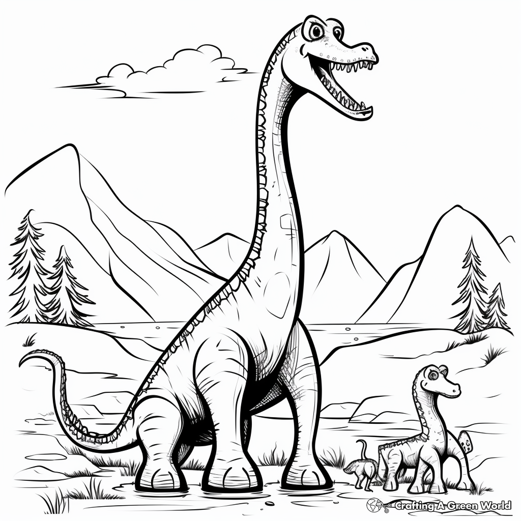 Brachiosaurus coloring pages