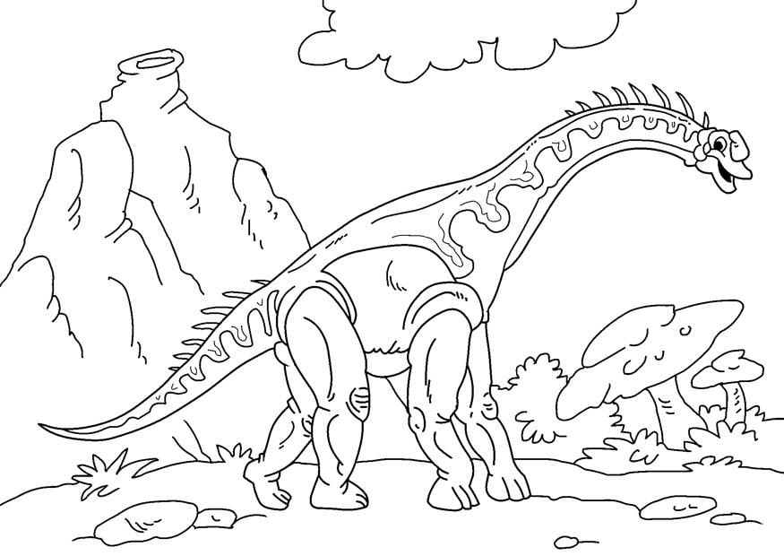 Coloring page dinosaur