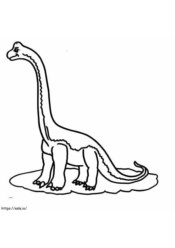 Brachsaurus printable coloring page