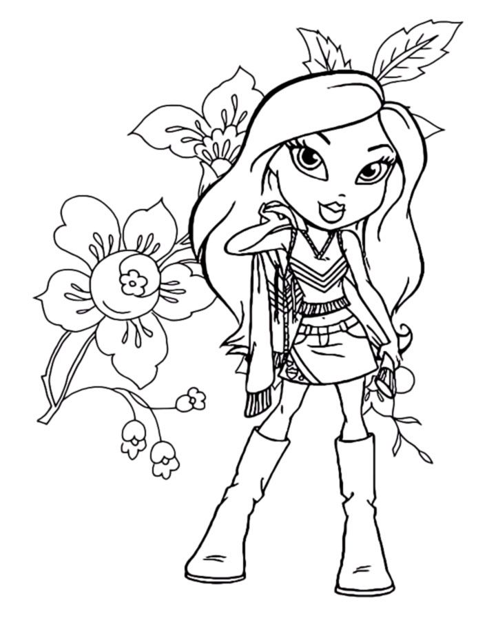 Bratz coloring pages download and print bratz coloring pages coloring book art halloween coloring pages
