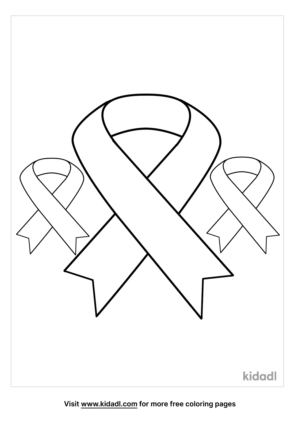 Free breast cancer ribbon coloring page coloring page printables