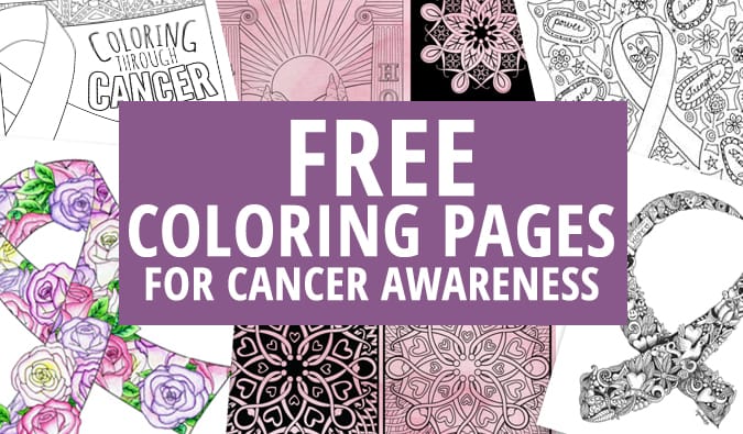 Artists giving away free coloring pages for cancer awareness