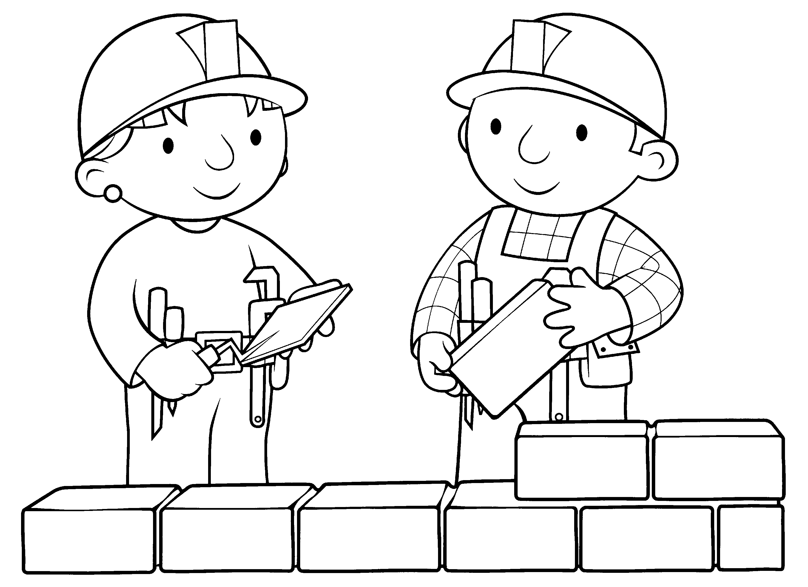 Free printable bob the builder coloring pages for kids