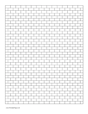 Printable brick graph paper