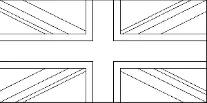 United kingdom flag coloring page