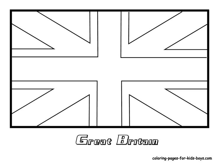 Week one international week day one england flag coloring pages britain flag england flag