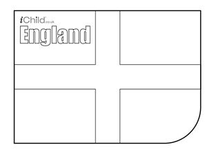 England flag louring in picture