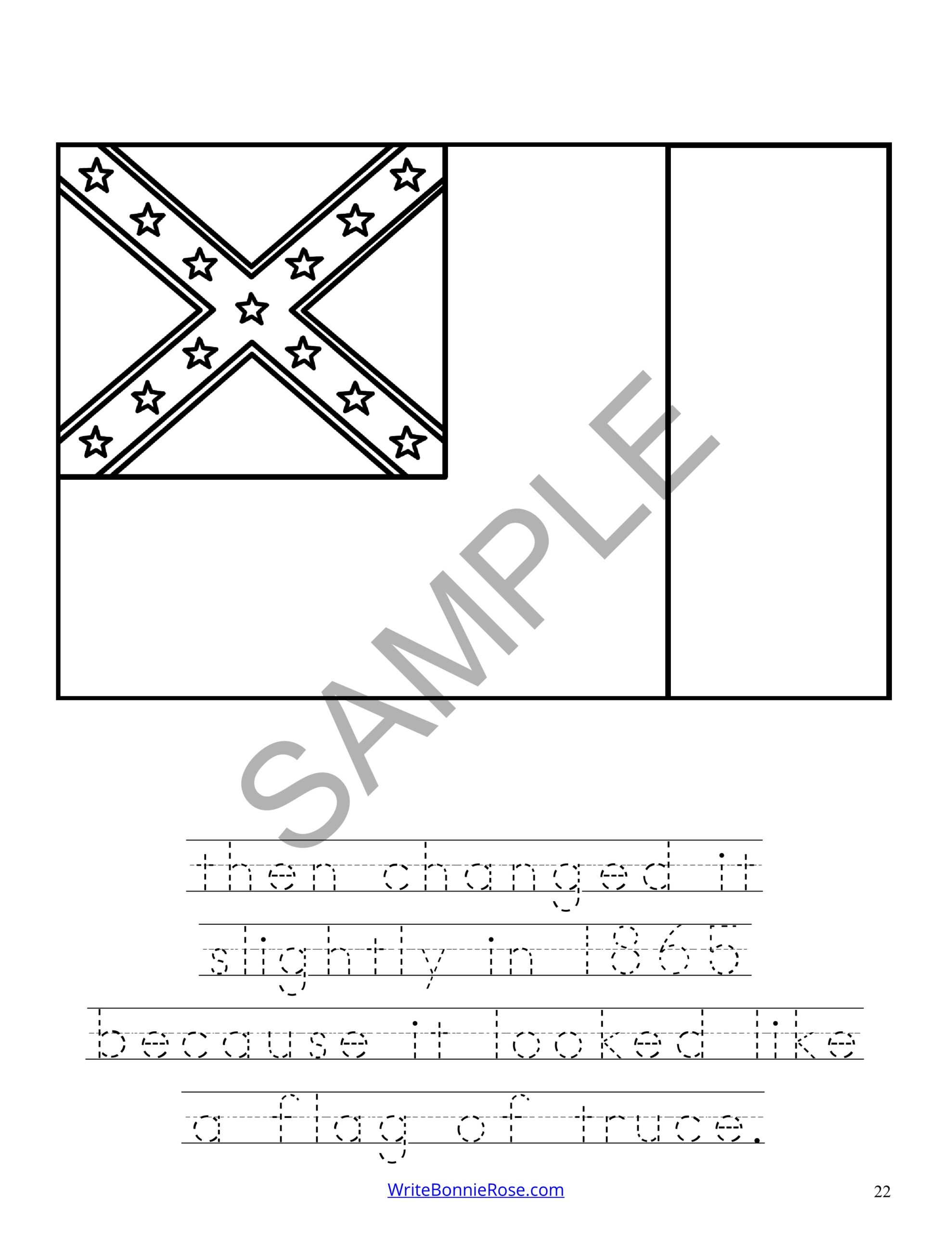 History of flags in america coloring book