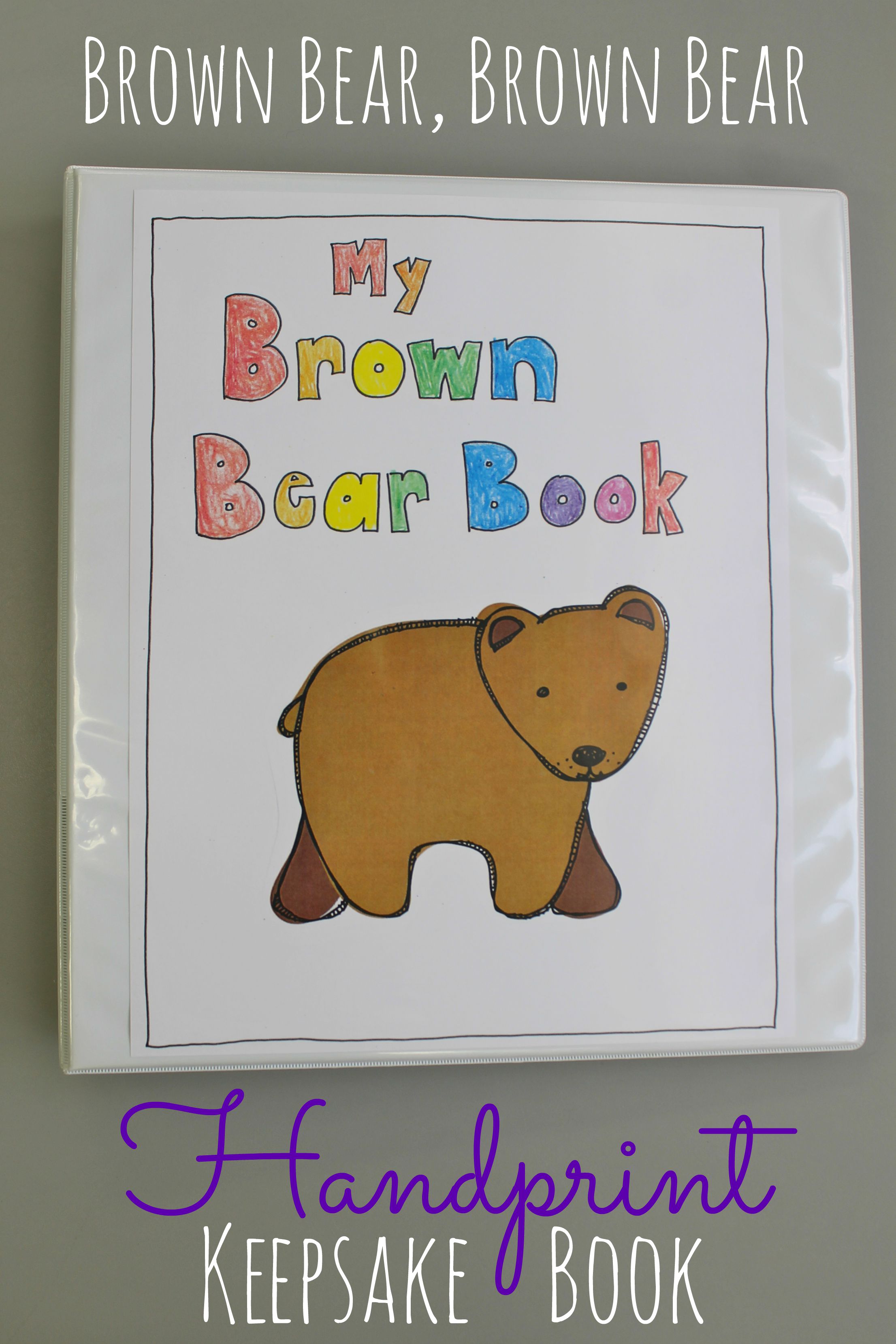Brown bear brown bear handprint project