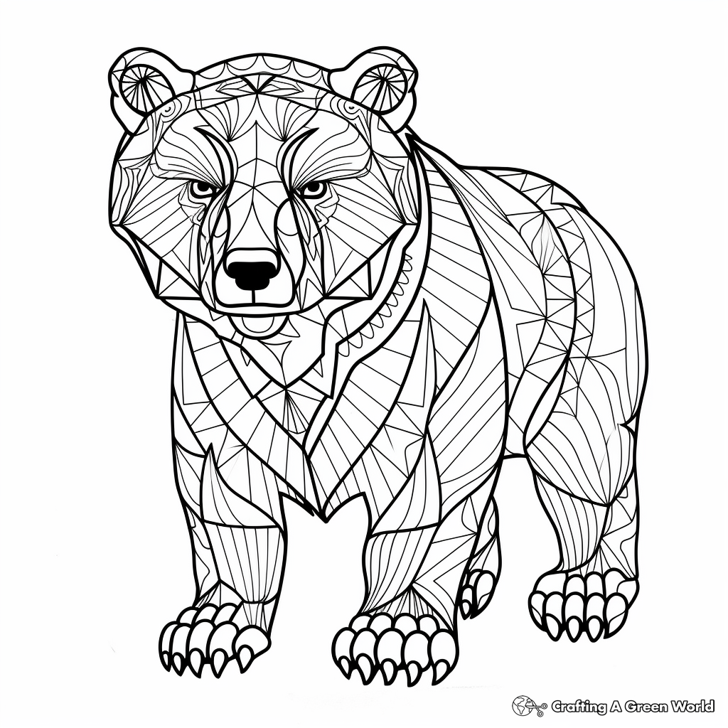Brown bear coloring pages