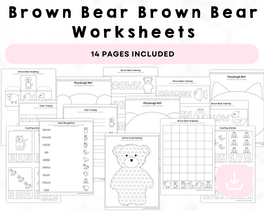 Brown bear brown bear worksheets printable â crystalandp
