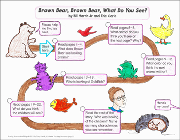 Brown bear brown bear reading response map printable book reports and research reports