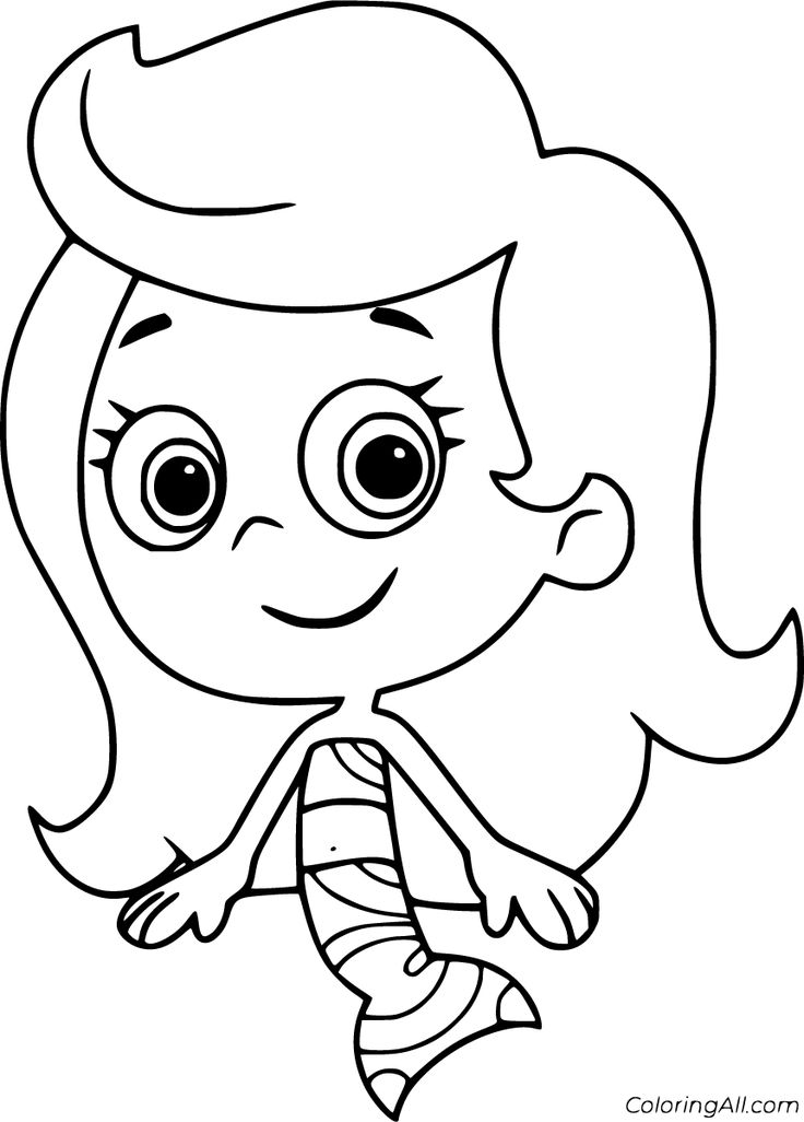 Free printable bubble guppies coloring pages in vector format easy to print frâ bubble guppies coloring pages cartoon coloring pages coloring pages for kids