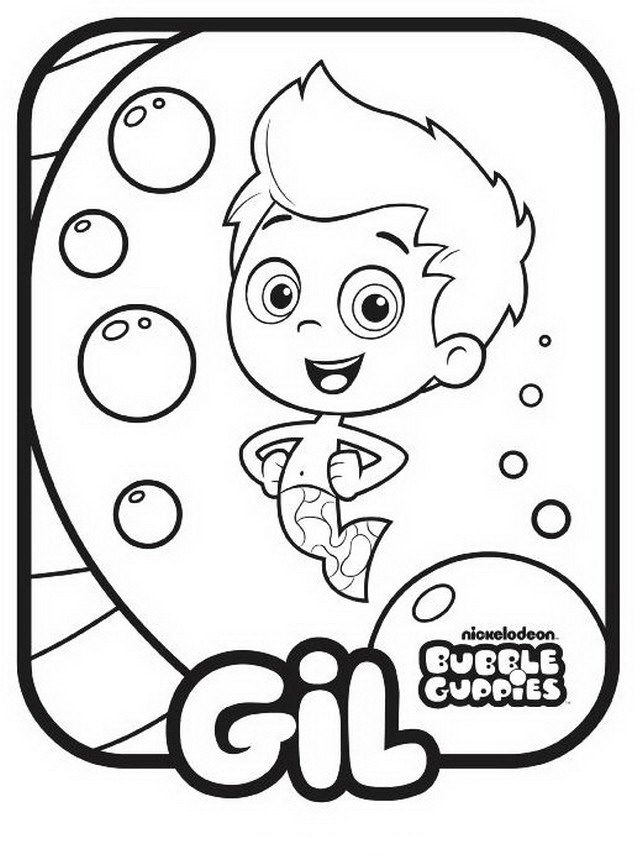 Bubble guppies coloring pages