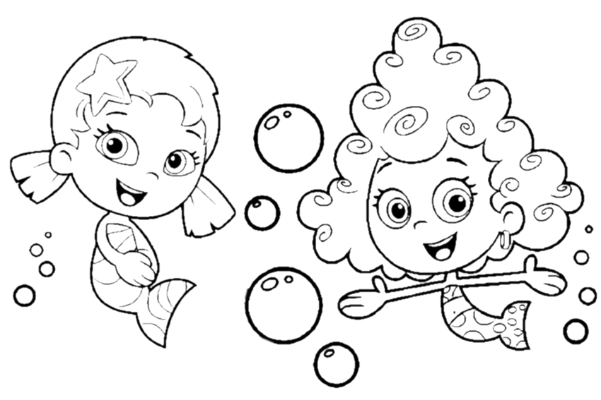 Bubble guppies coloring pages overview with great sheets
