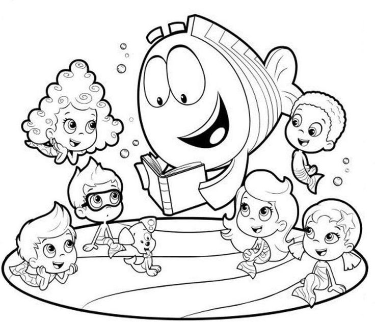 Bubble guppies coloring pages pdf