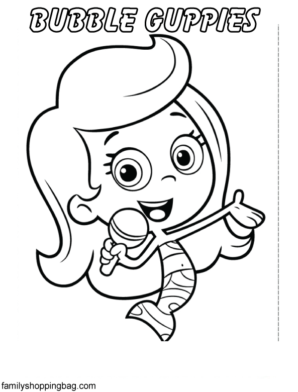 Free printable bubble guppies coloring pages and more lil shannie
