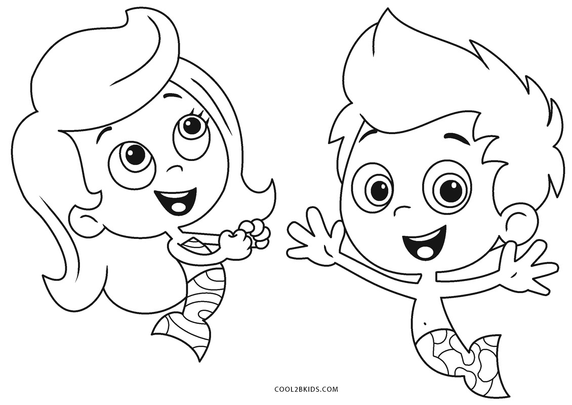 Free printable bubble guppies coloring pages for kids