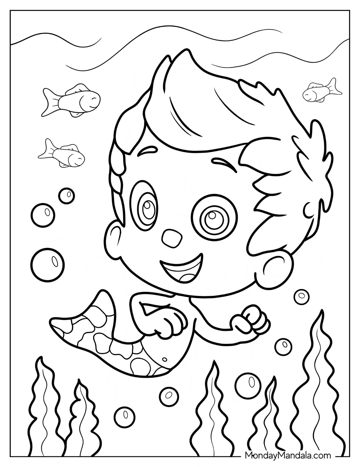 Bubble guppies coloring pages free pdf printables