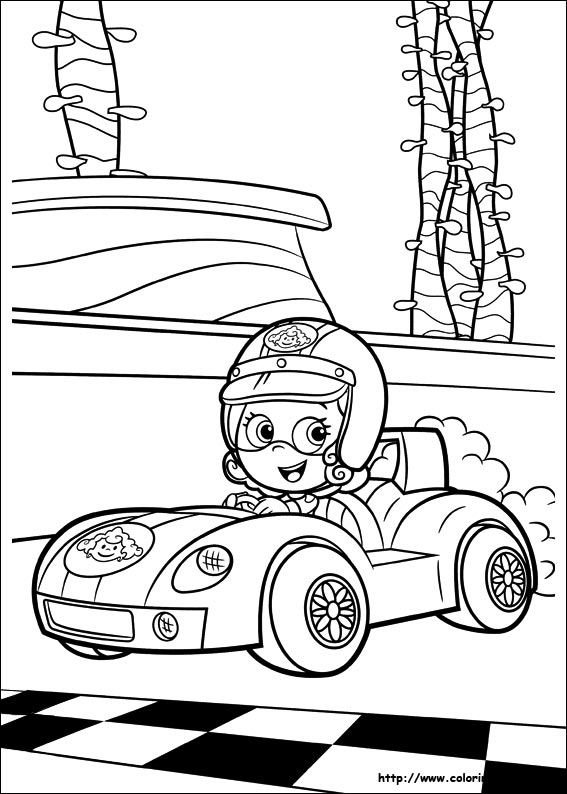 Bubble guppies coloring picture