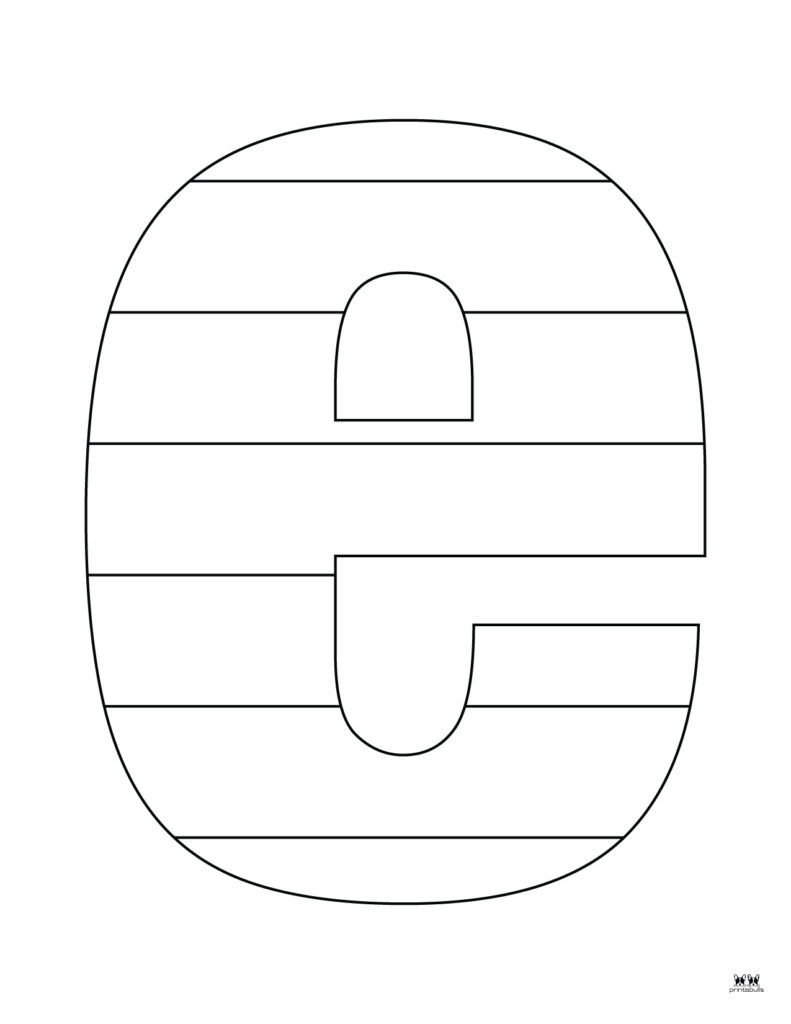 Letter e coloring pages