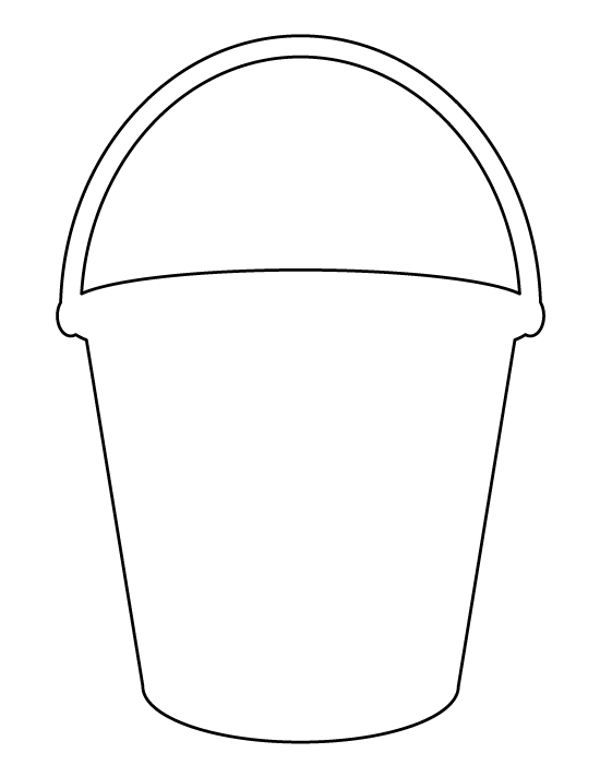 Printable bucket template