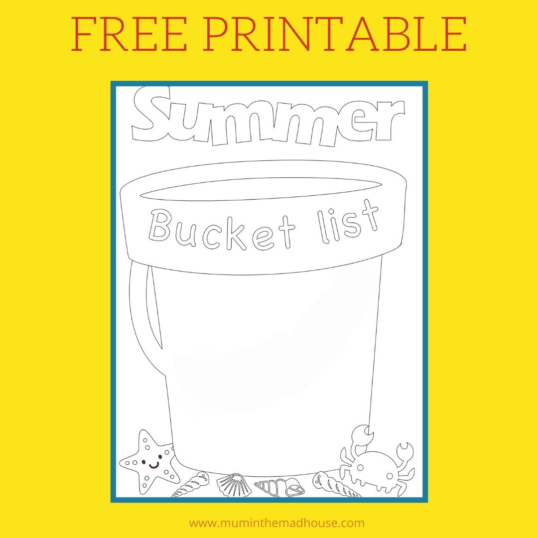 Free summer bucket list template mum in the madhouse