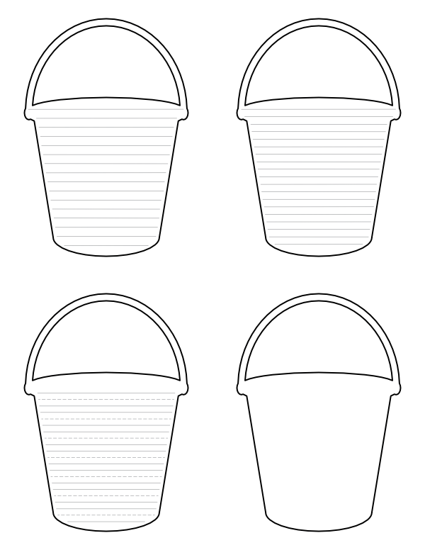 Free printable bucket