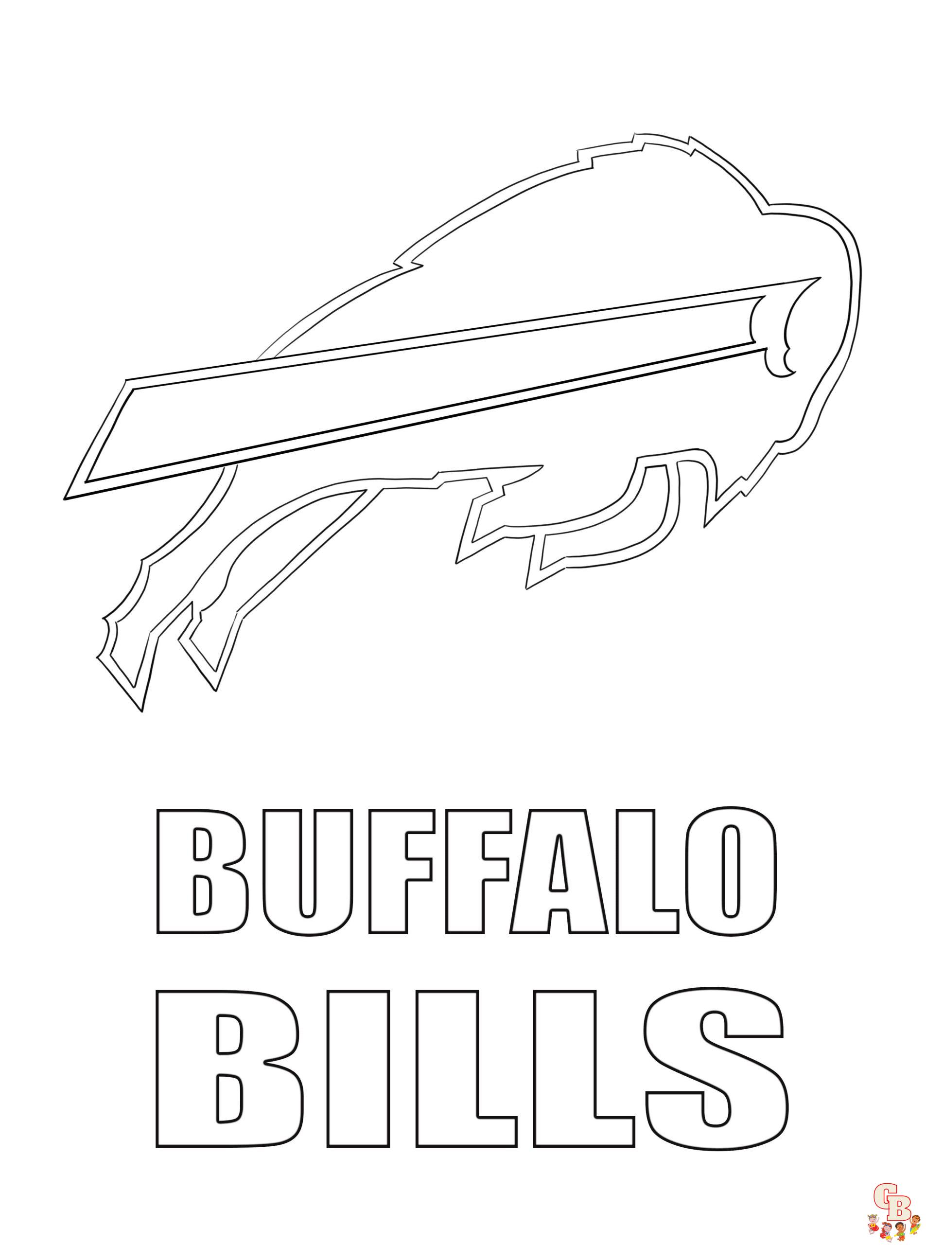 Printable buffalo bills coloring pages free for kids and adults
