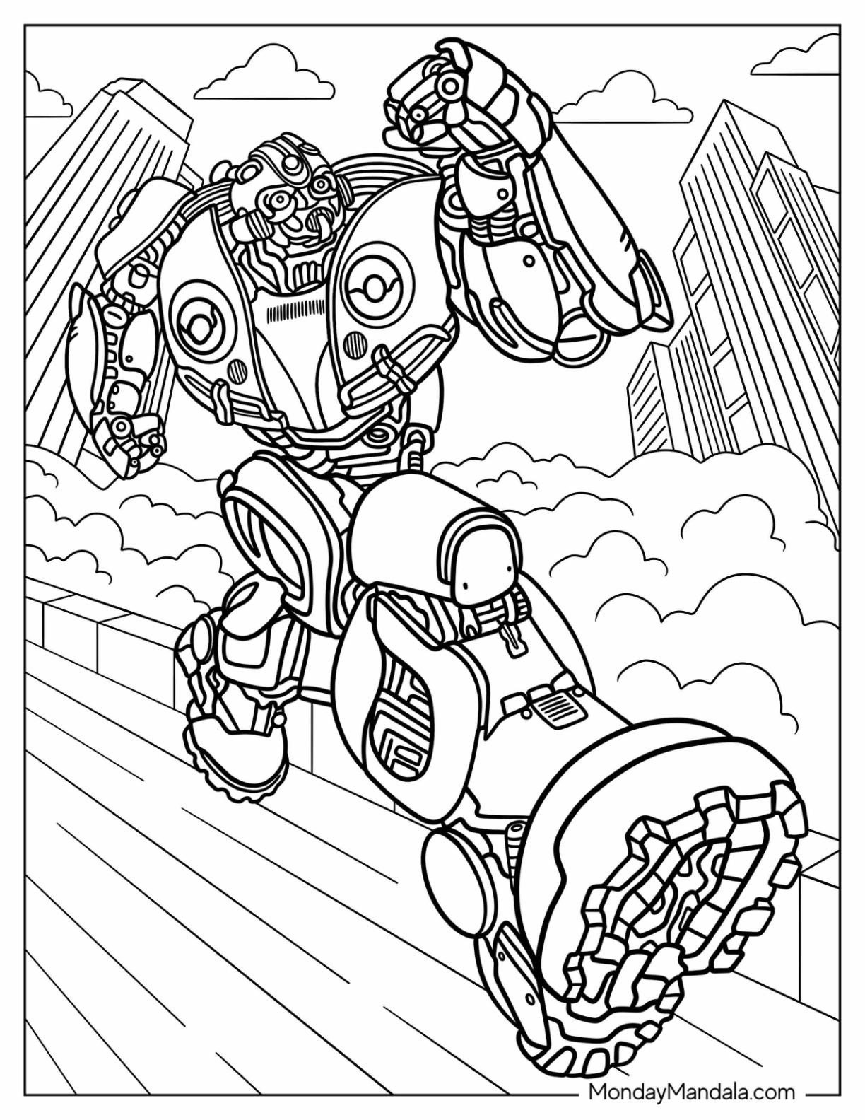 Bumblebee coloring pages free pdf printables