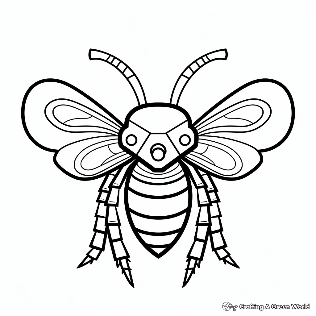 Bumble bee coloring pages