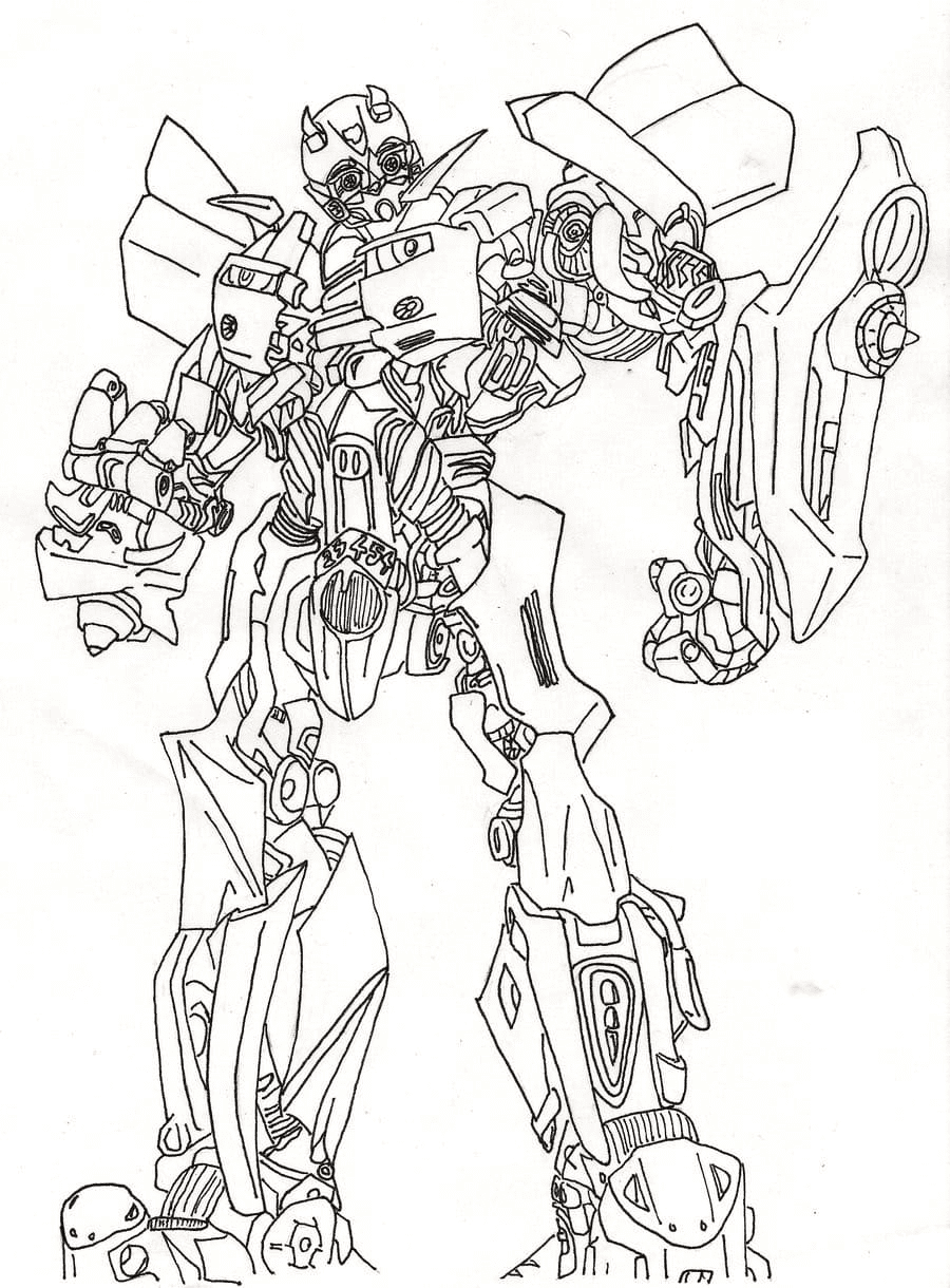 Bumblebee coloring pages printable for free download