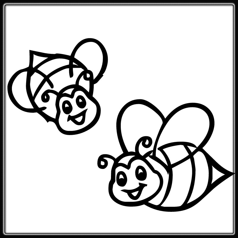 Free printable bumble bee coloring pages for kids